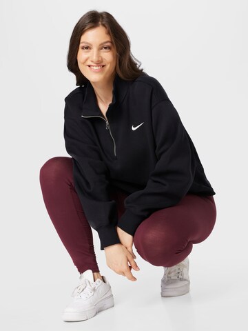 Nike SportswearSweater majica - crna boja