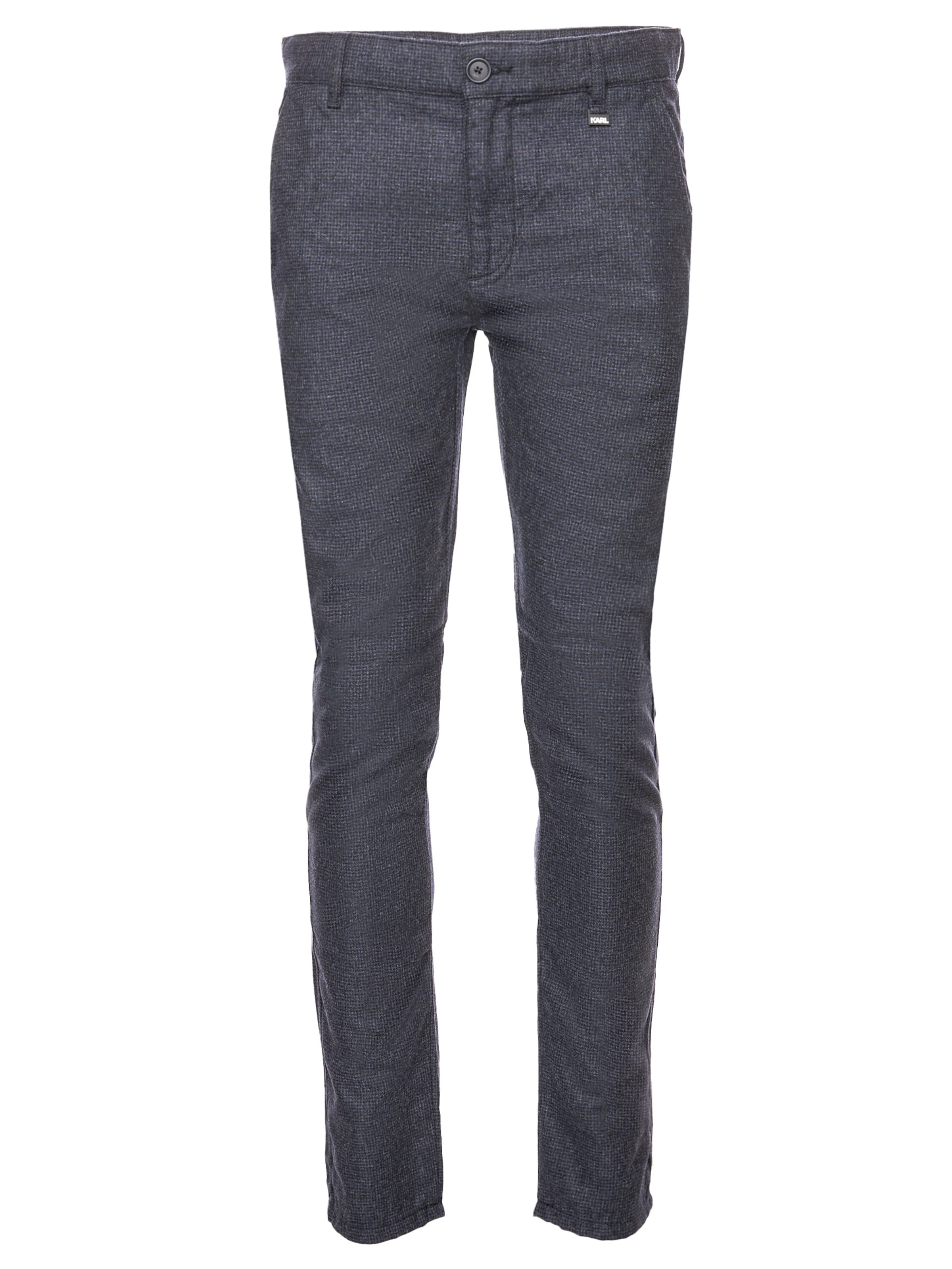 Karl Lagerfeld Slim fit Chino Pants in Blue: front