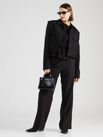 VERO MODA Wide leg Pleat-Front Pants 'VMKACANDRA' in Black