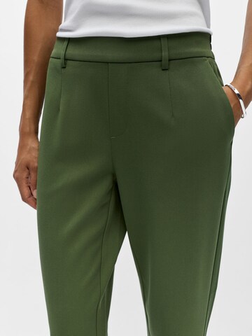 OBJECT Slim fit Pleat-front trousers 'OBJIlisa' in Green