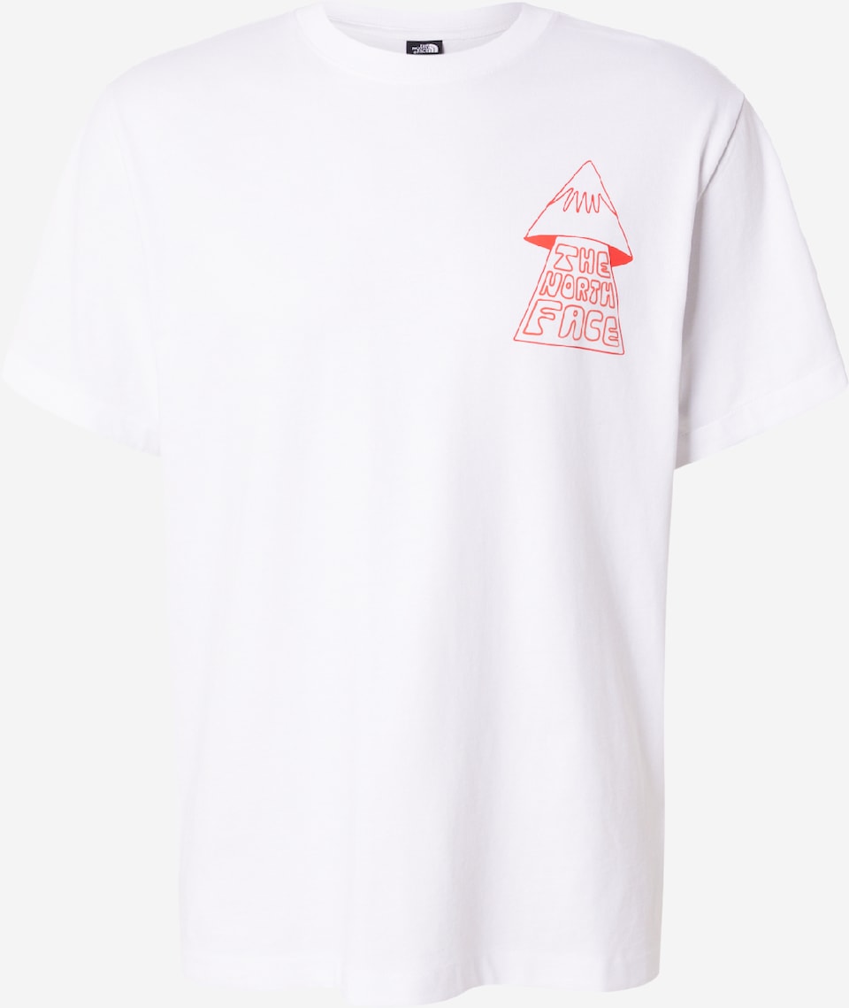 Tricou 'MOUNTAIN PLAY' de la THE NORTH FACE pe alb: față