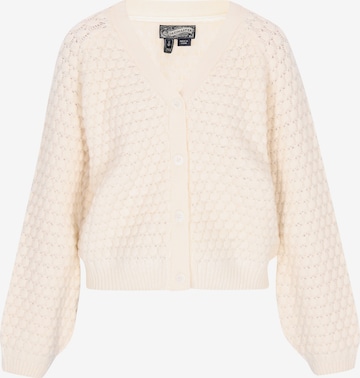 Giacchetta extra large di DreiMaster Vintage in bianco: frontale