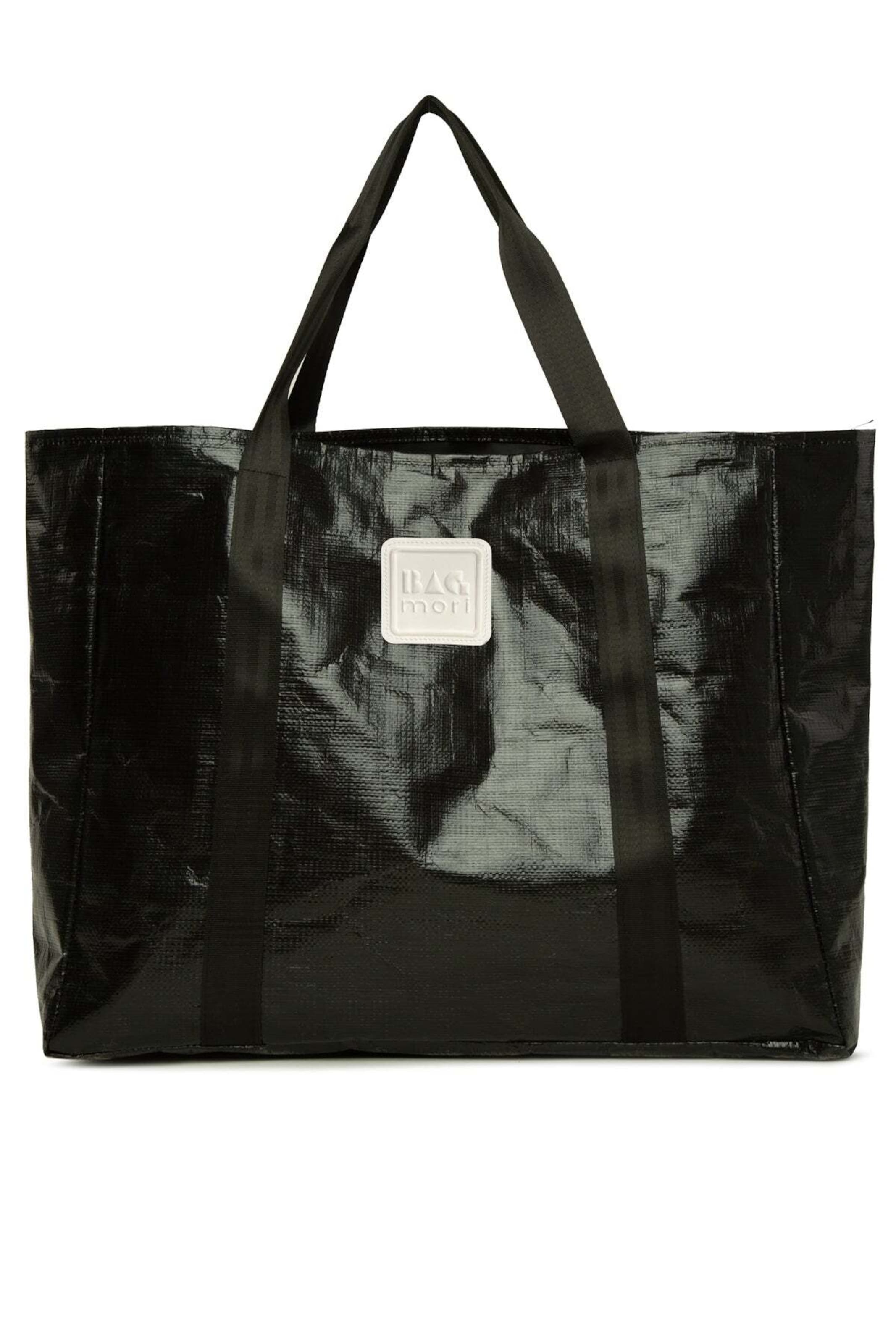 Bagmori Strandtasche in Schwarz: Vorderseite