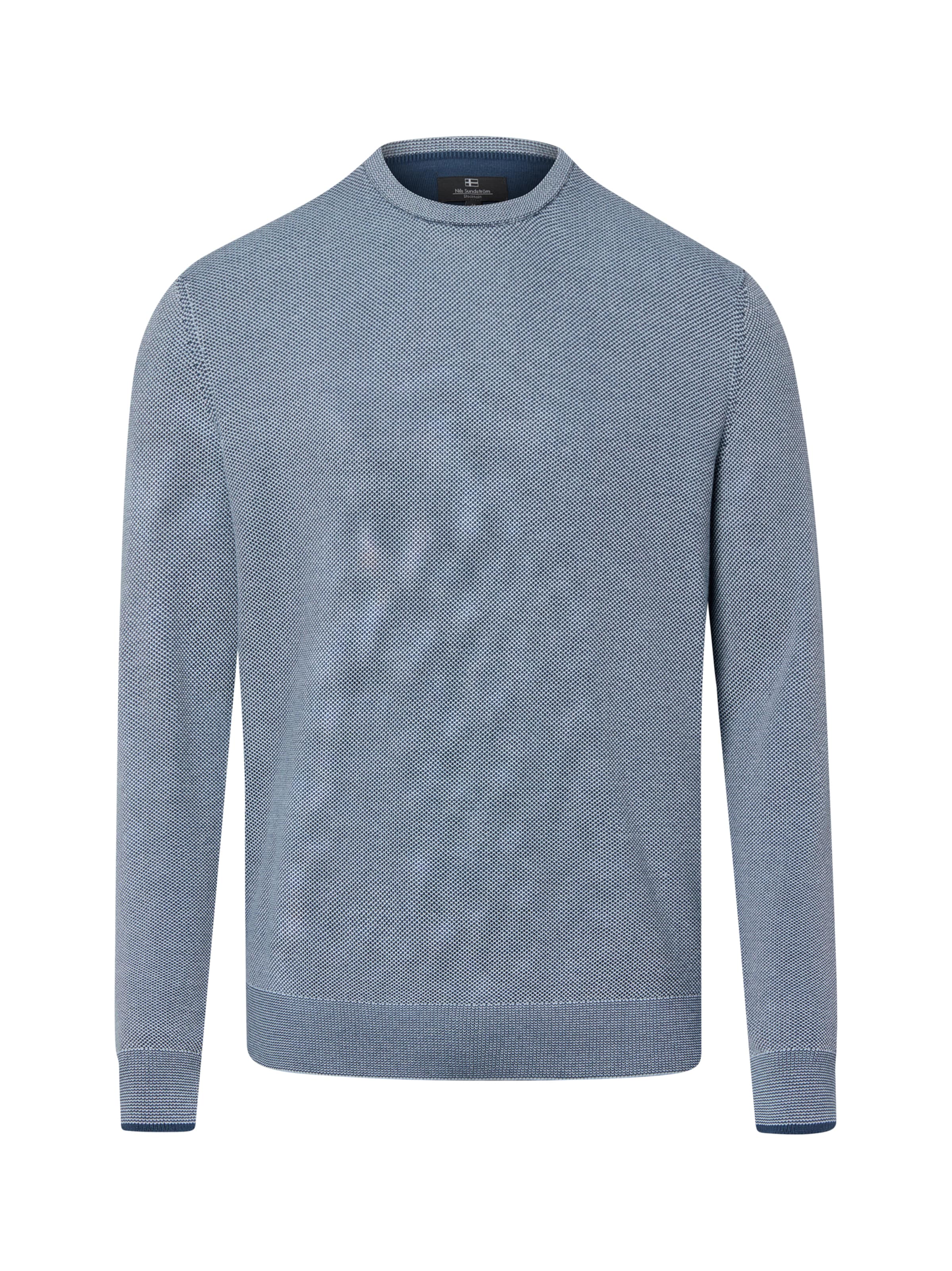 Pull-over Nils Sundström en bleu : devant
