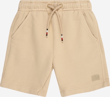 TOMMY HILFIGER Normalny krój Spodnie w kolorze beżowy: przód