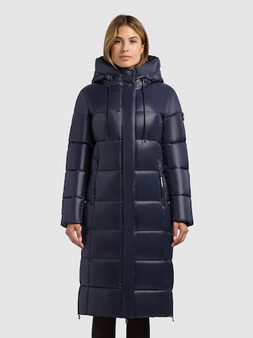 khujo Wintermantel 'Willa' in Blauw: voorkant