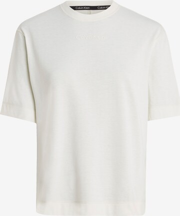 T-shirt fonctionnel Calvin Klein Sport en blanc : devant