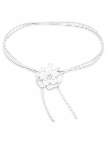 COLLEZIONE ALESSANDRO Belt 'Blüte' in White: front