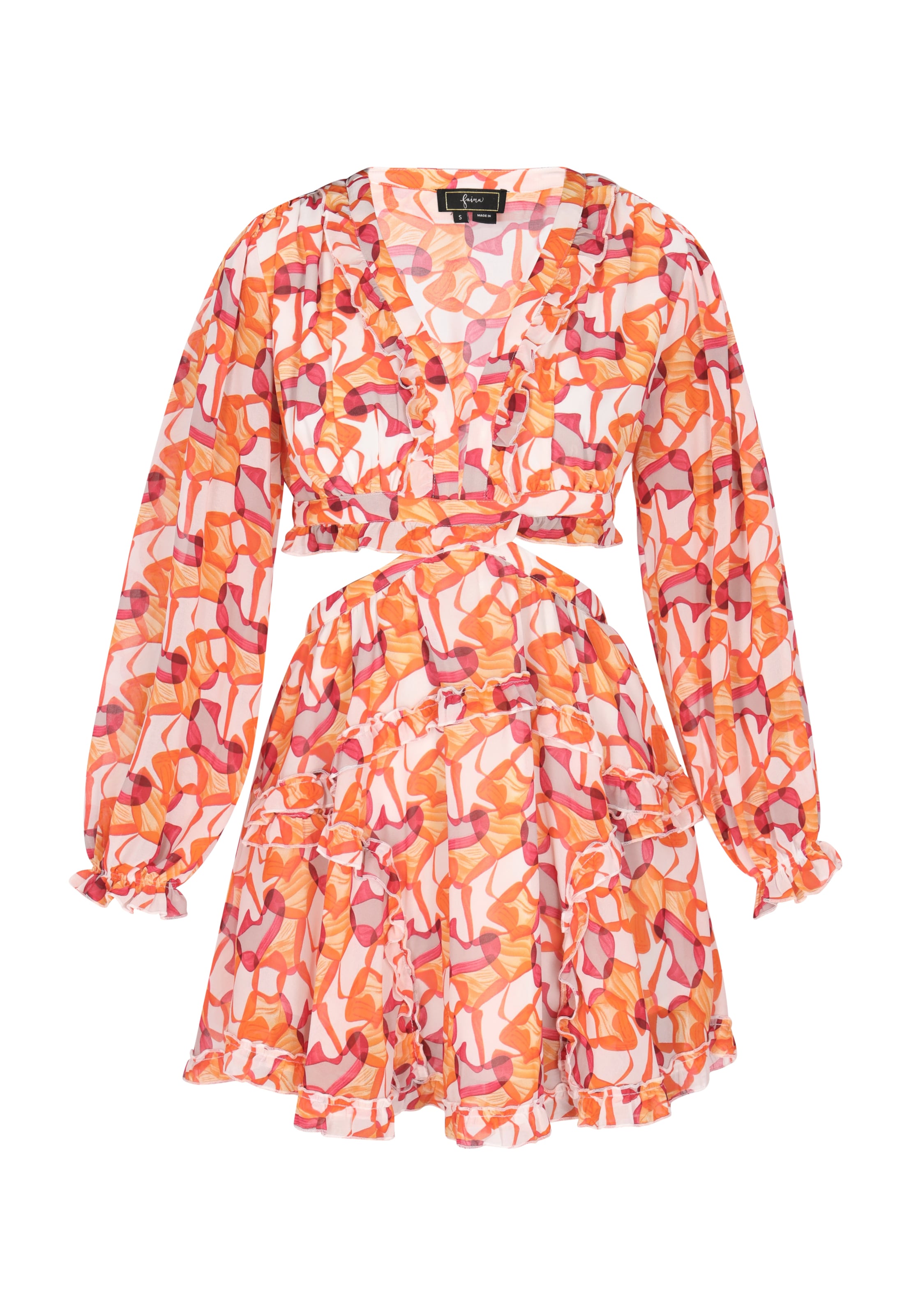 faina Φόρεμα σε ανάμεικτα χρώματα: μπροστά