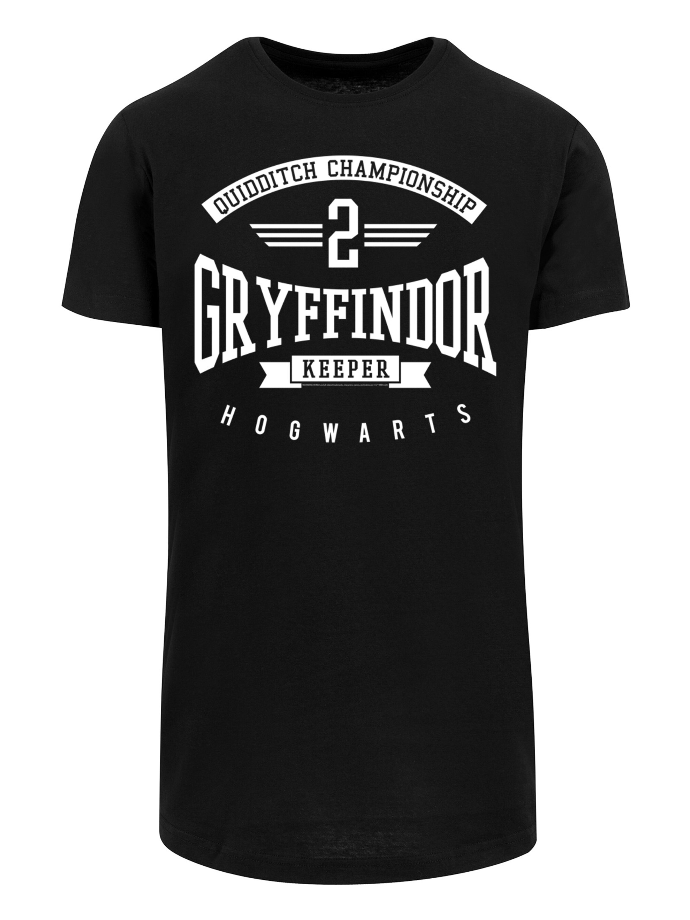 F4NT4STIC Shirt 'Harry Potter Gryffindor Keeper' in Black: front