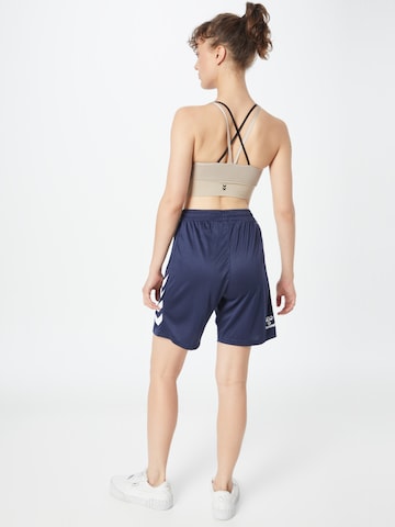 Hummel Regular Sportbroek in Blauw