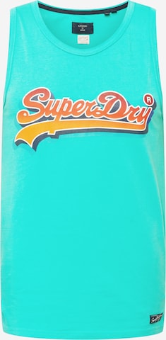 Superdry - Camiseta en verde: frente