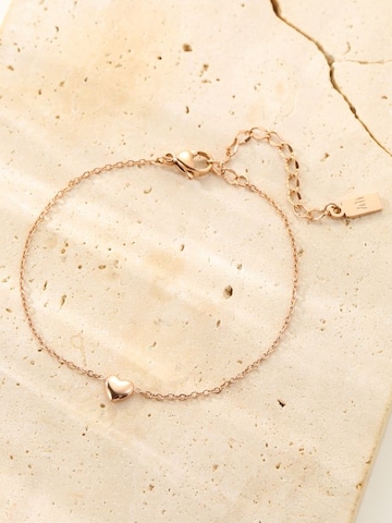 Braccialetto 'Bold Heart' di Hey Happiness in oro