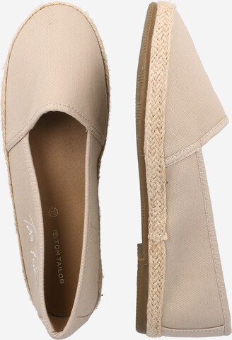 TOM TAILOR Espadrillaer i beige