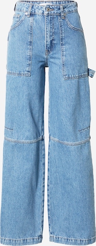 Warehouse Wide leg Jeans in Blauw: voorkant