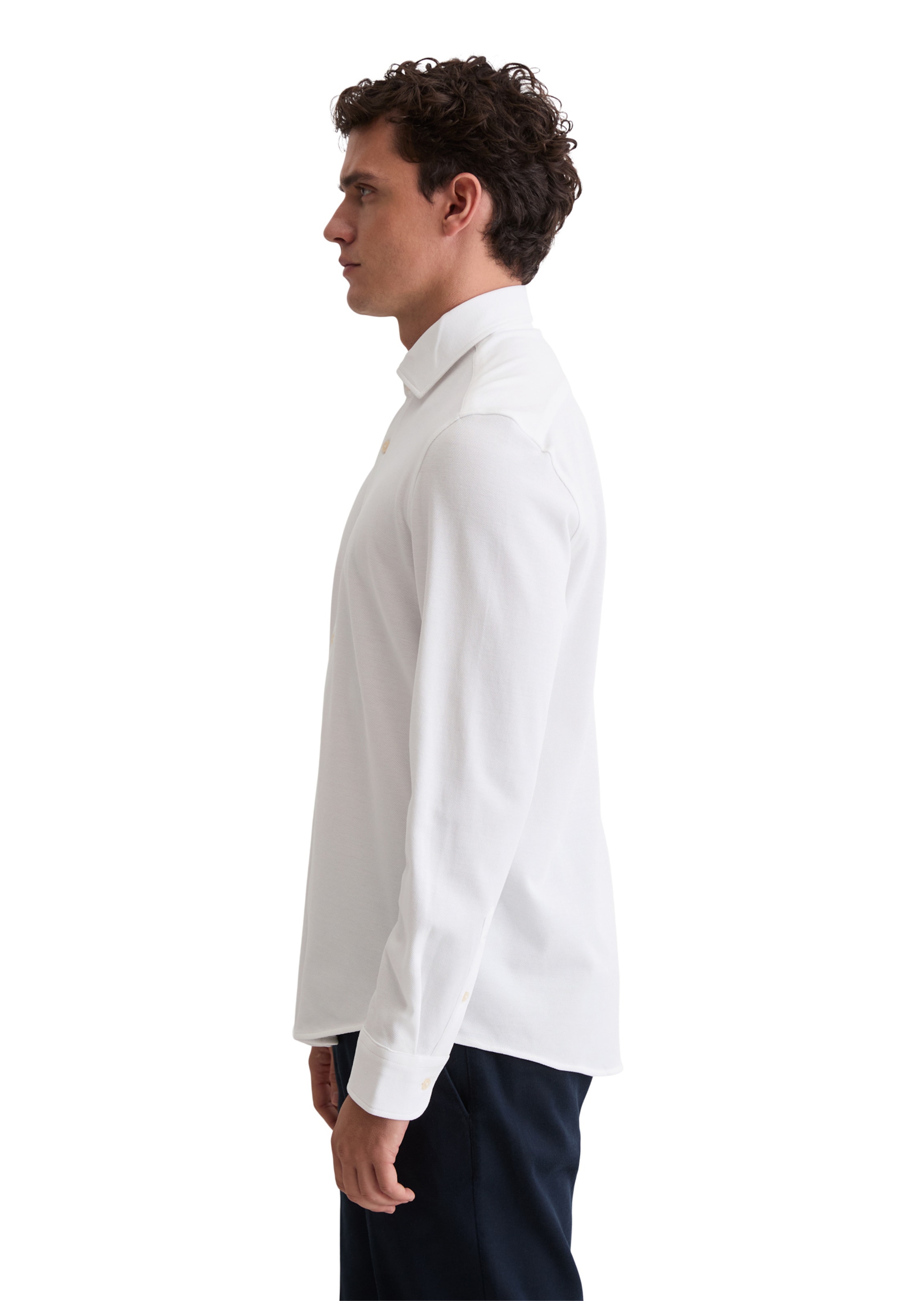 Marc O'Polo Средняя посадка Рубашка в Белый