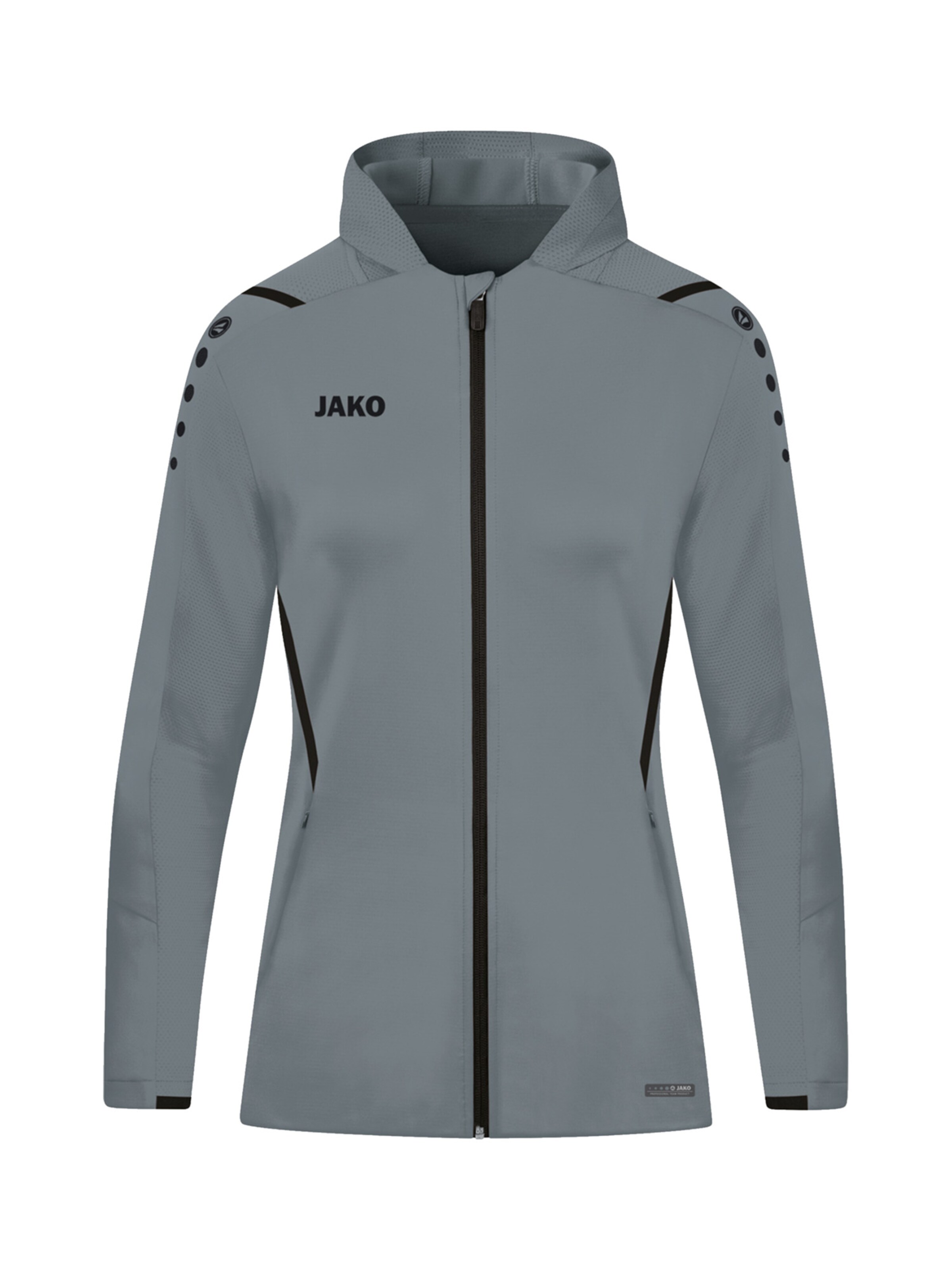 JAKO Sportjacke 'Challenge' in Grau: Vorderseite