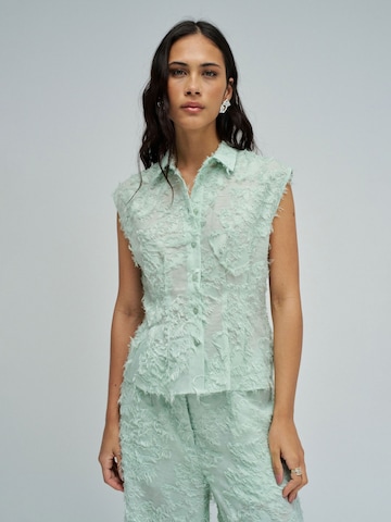 Salsa Jeans Blouse in Green: front