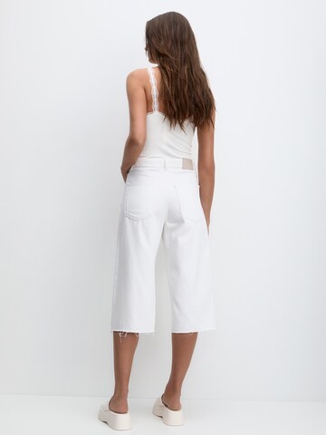 Loosefit Jean Pull&Bear en blanc