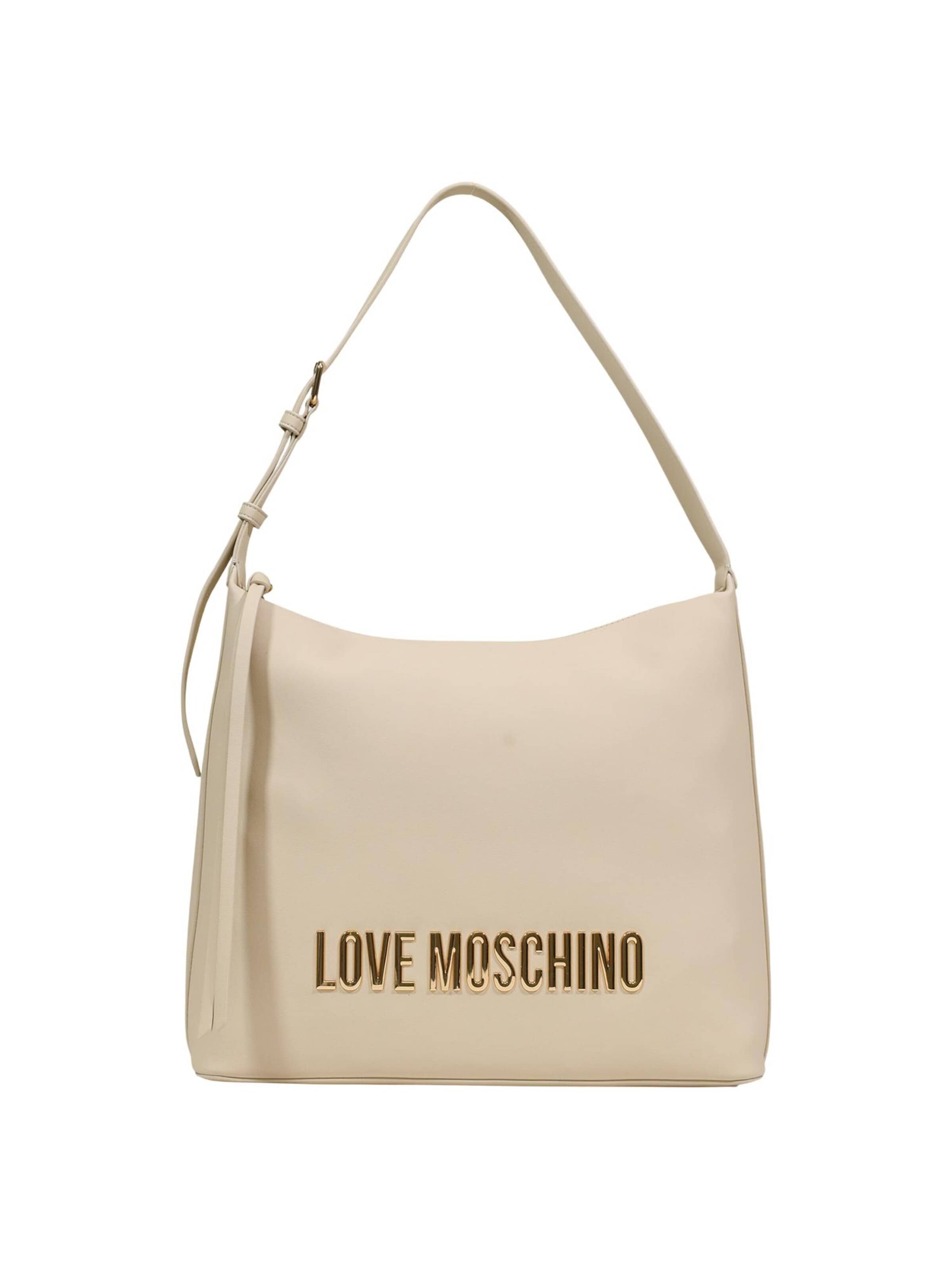 Love Moschino Shoulder Bag in Beige: front