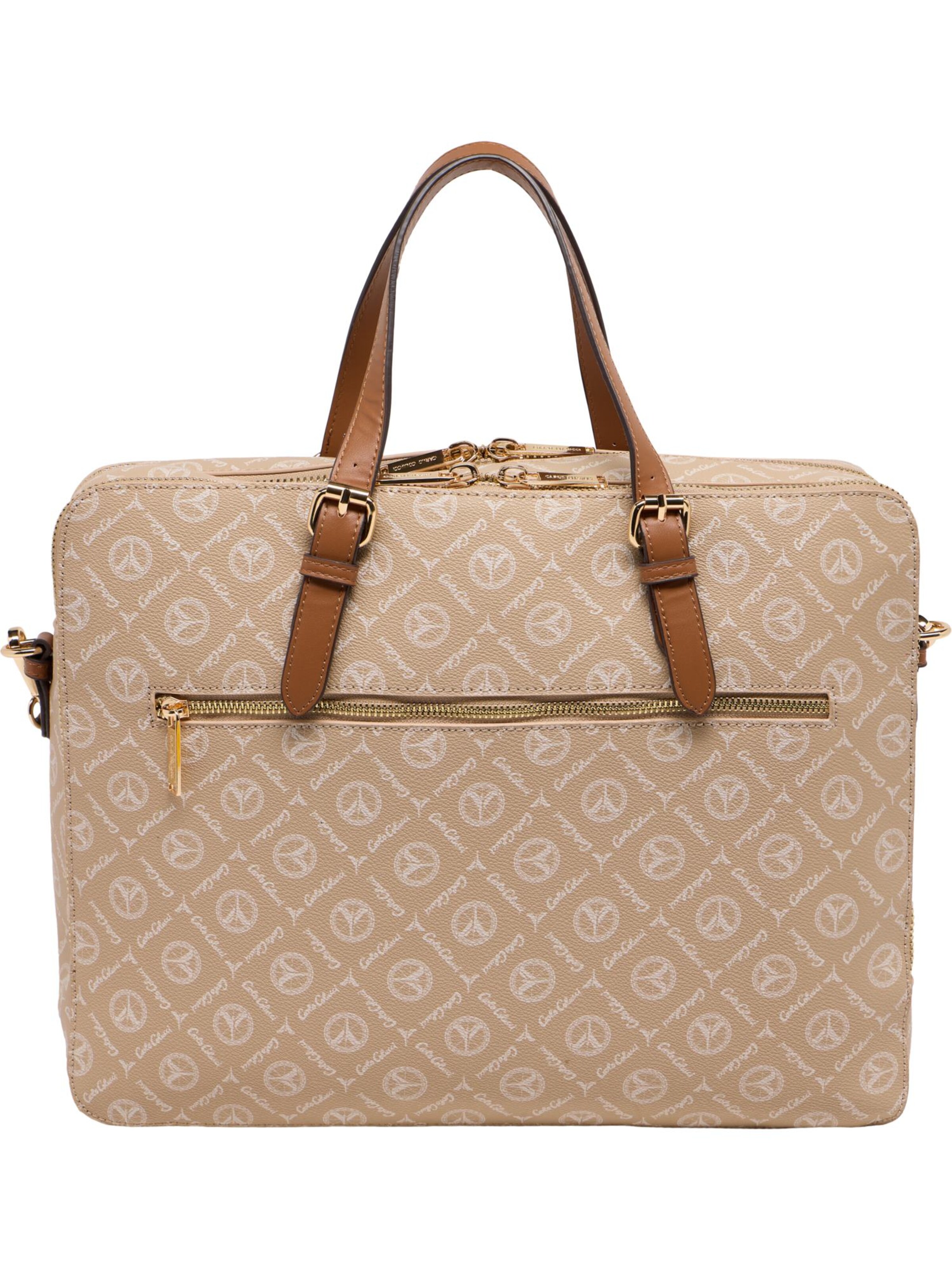 Carlo Colucci Laptoptasche ' Desiderati ' in Beige