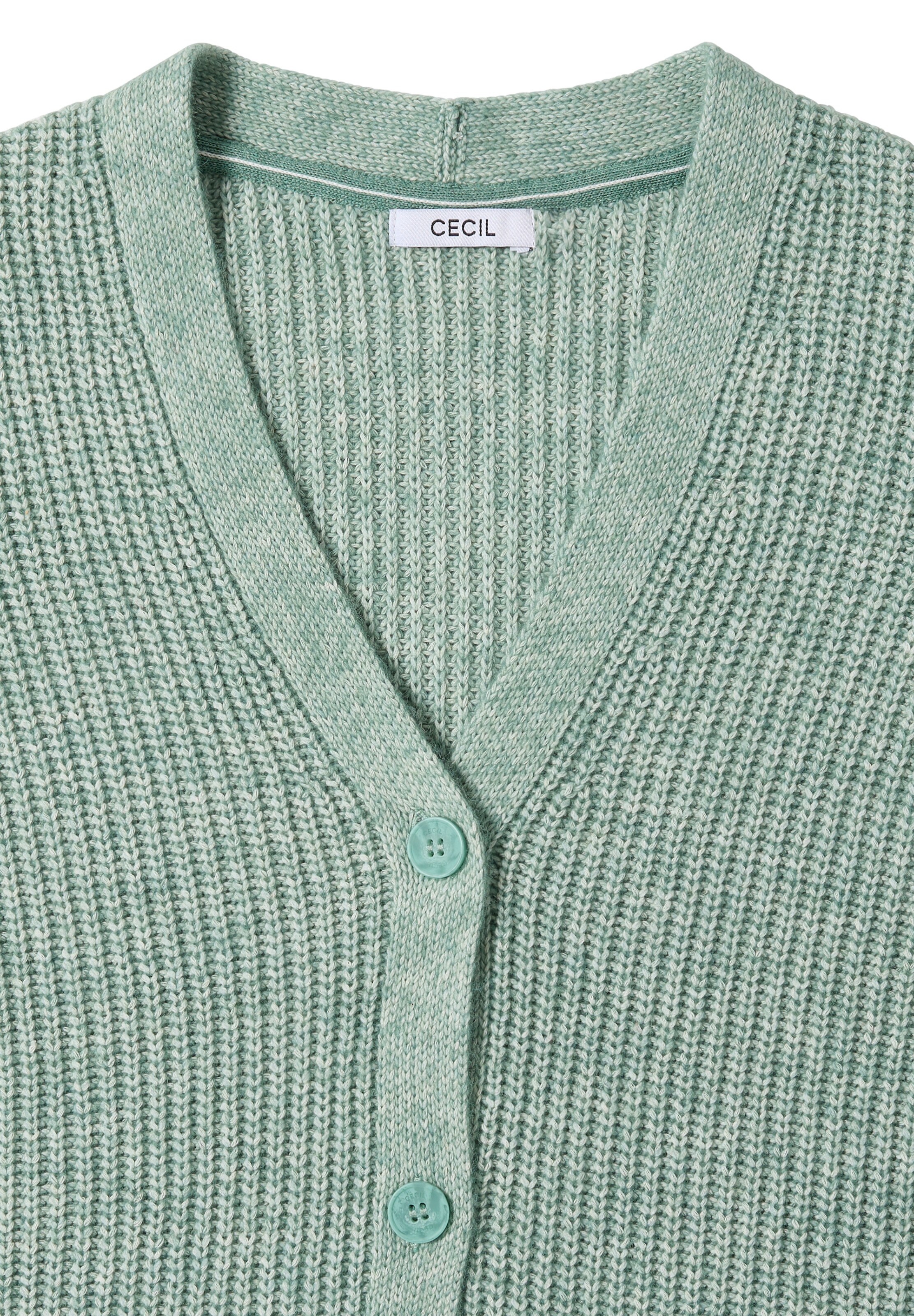 CECIL Knit Cardigan in Green