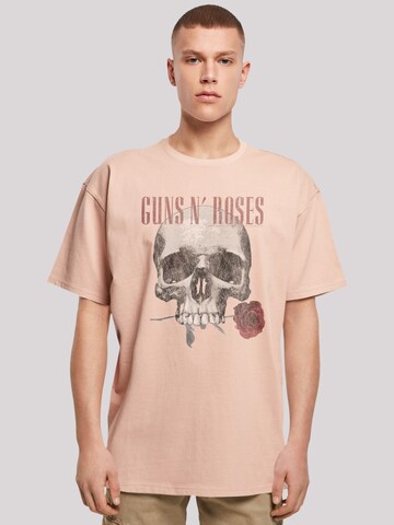 F4NT4STIC T-Shirt 'Guns 'n' Roses' in Beige: Vorderseite