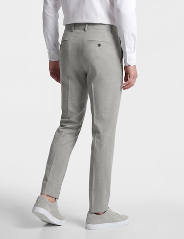 BENVENUTO Slim fit Pleated Pants in Grey