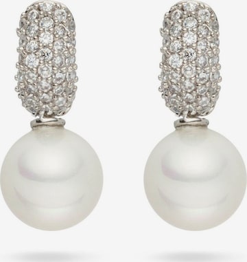 Boucles d'oreilles Lulu & Jane en argent : devant