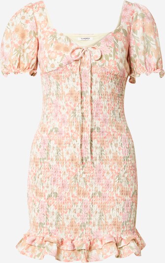 Suknelė iš GLAMOROUS, spalva – šviesiai žalia / abrikosų spalva / šviesiai rožinė / balta, Prekių apžvalga