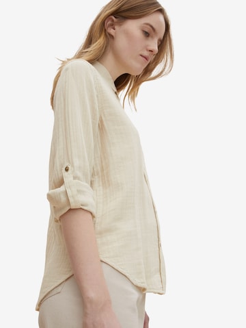 TOM TAILOR Blouse in Beige