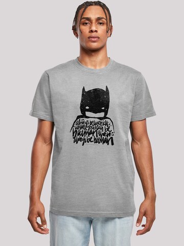 F4NT4STIC Shirt 'DC Comics Batman Always Be Yourself' in Grey: front