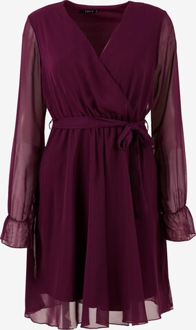 LELA Shirt Dress in Purple: front