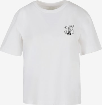 Merchcode Shirt in Weiß: Vorderseite