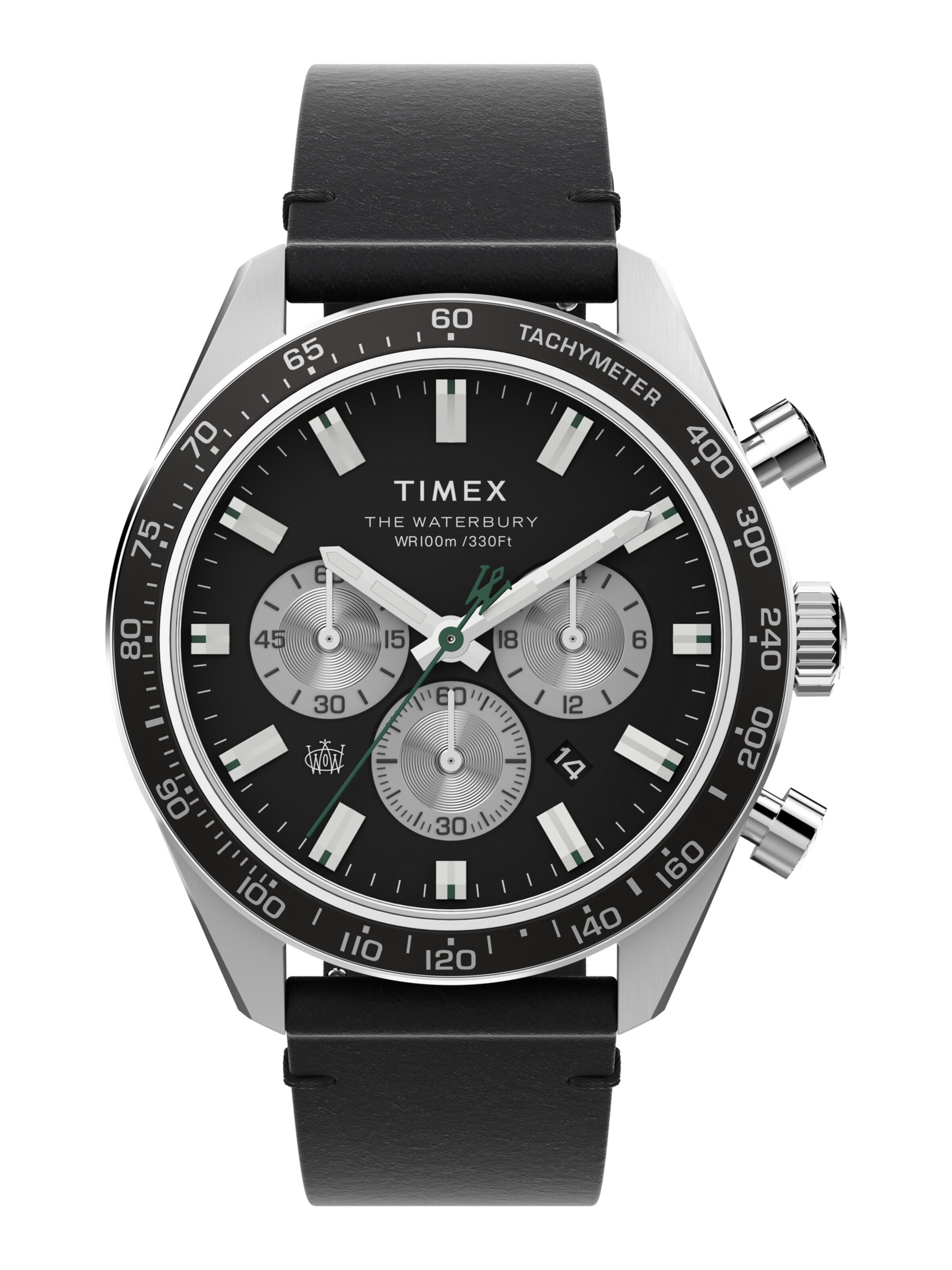 TIMEX Analoog horloge ' Waterbury Heritage Collection ' in Zwart: voorkant