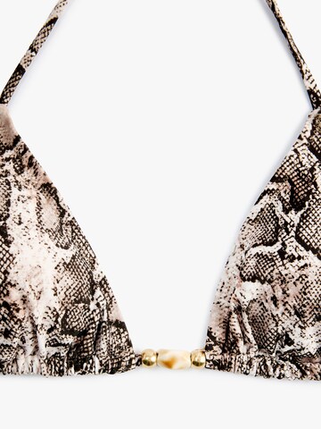 Koton Triangle Bikini Top in Beige