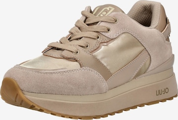 Liu Jo Sneakers laag in Beige: voorkant