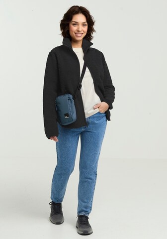 JACK WOLFSKIN Athletic Fleece Jacket in Black