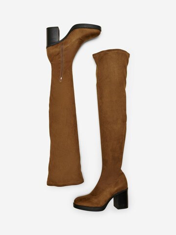 ONLY Over the Knee Boots in Brown