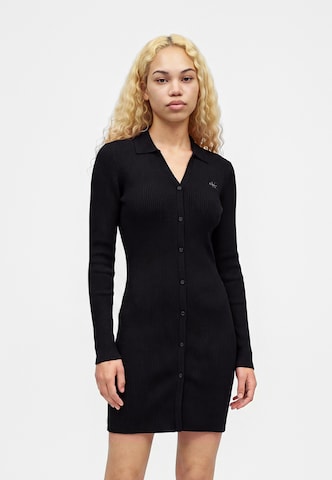 Calvin Klein Jeans Shirt dress in Black: front