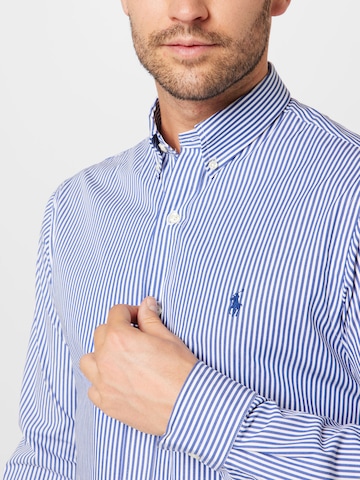 Slim fit Camicia di Polo Ralph Lauren in blu