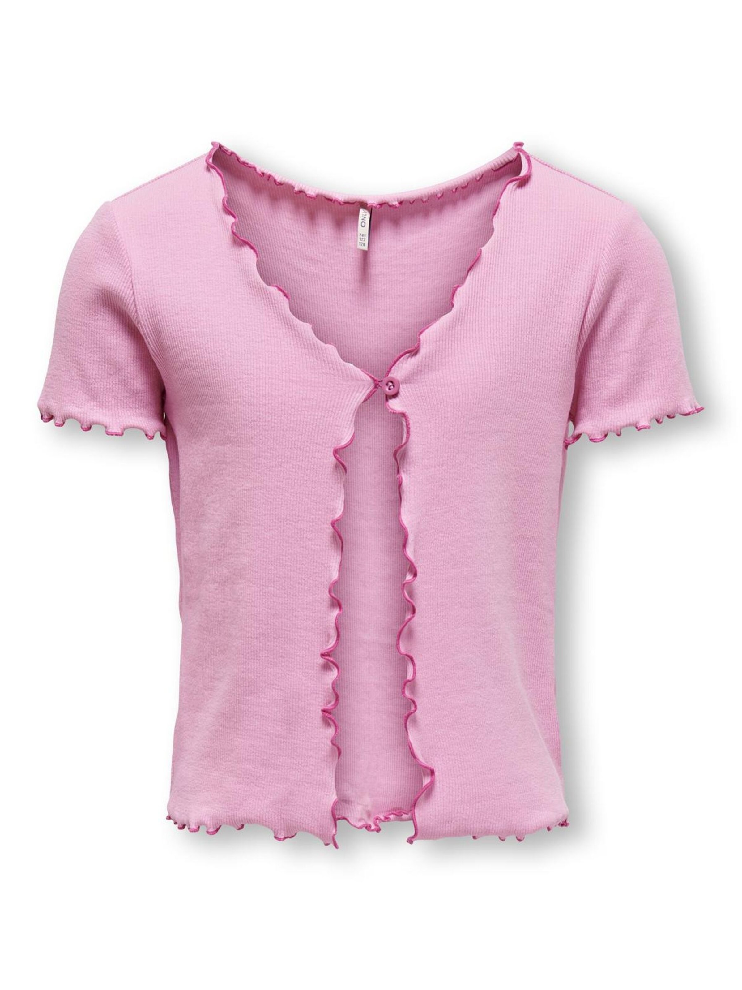 ONLY GIRLS Вязаная кофта 'Elli' в Ярко-розовый