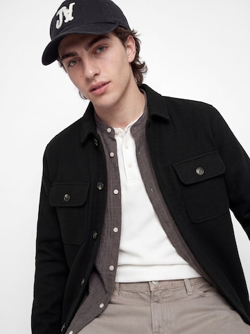 JACK & JONES Regular fit Button Up Shirt 'JJERegent' in Black