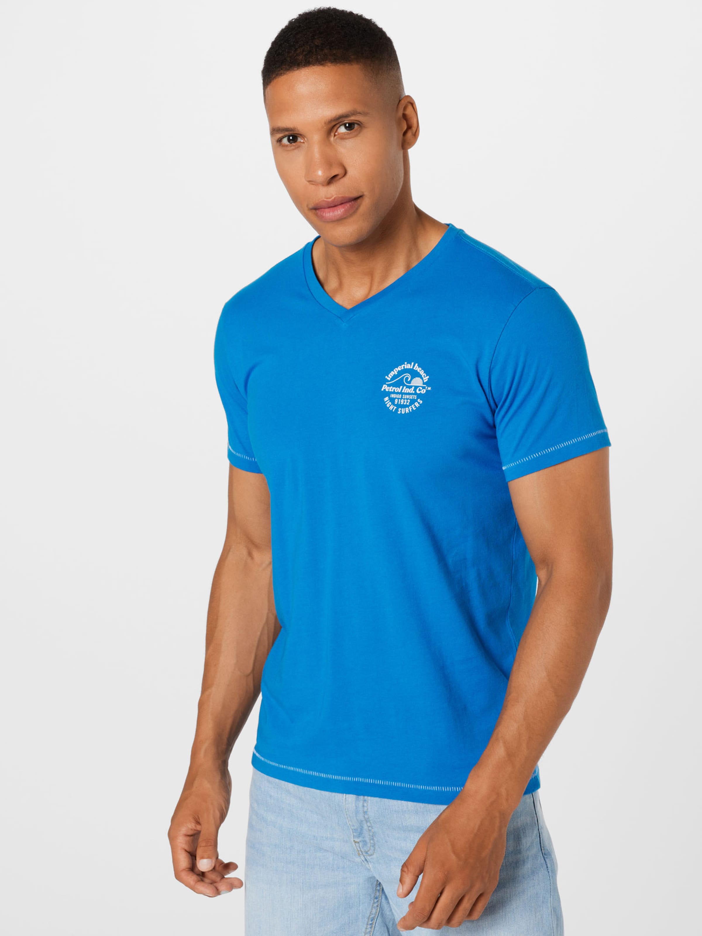 Männer Shirts Petrol Industries T-Shirt in Blau - JP17685 Männer Shirts Petrol Industries T-Shirt in Blau - JP17685