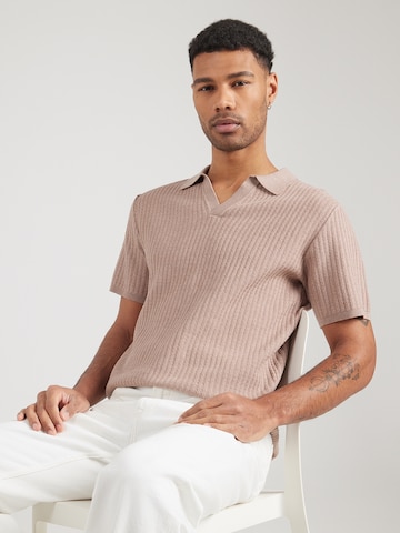 Bruun & Stengade Πουλόβερ 'BS Santino' σε καφέ: μπροστά