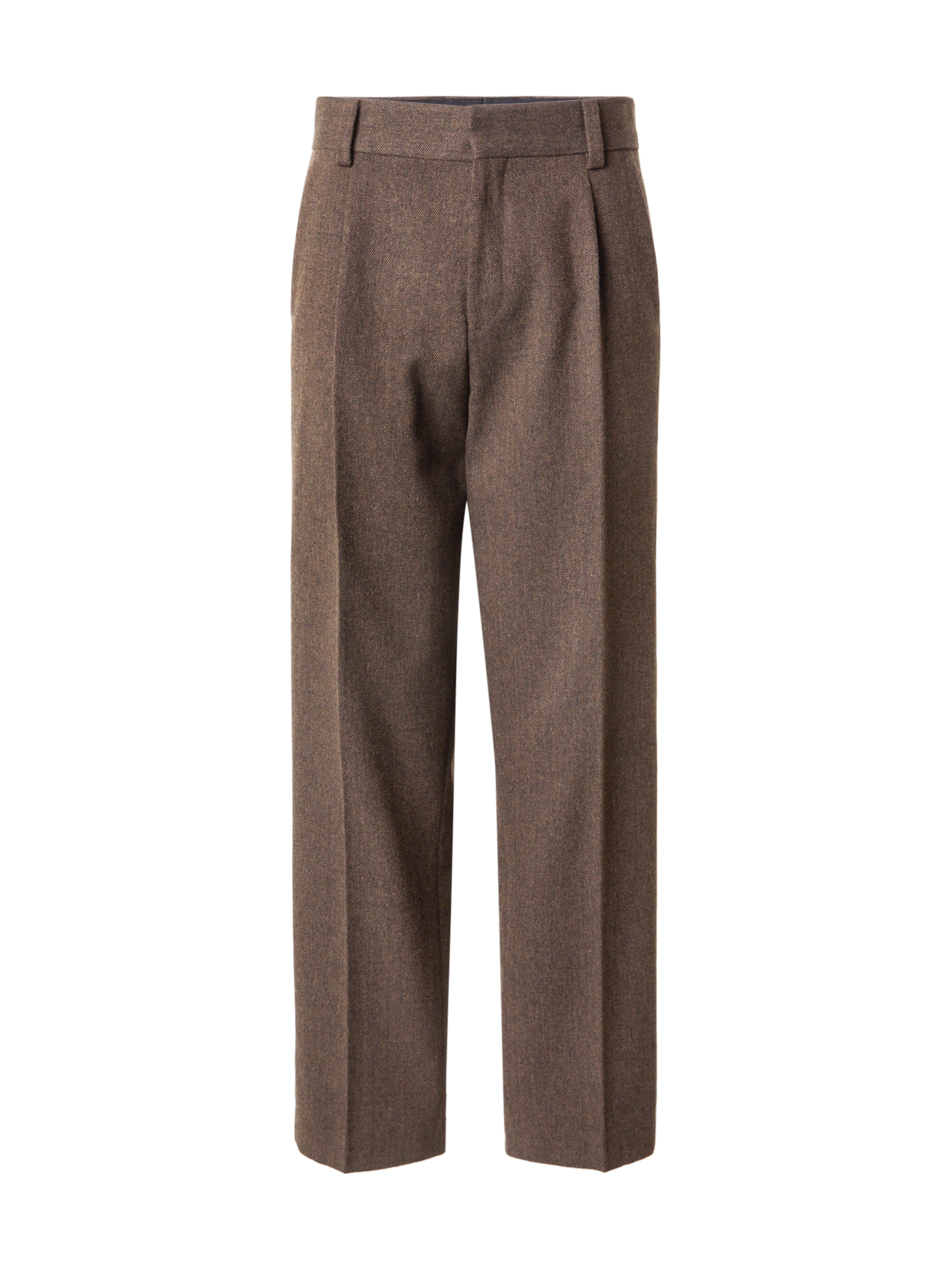 HUGO Плиссированные брюки 'Flips' в Коричневый / Темно-коричневый, Обзор товара