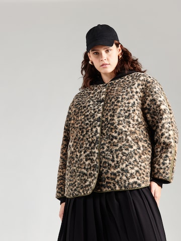 Noisy May Curve Between-season jacket 'NMFELINE' in Beige: front