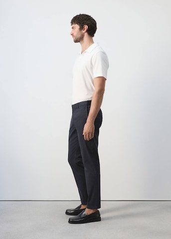 MANGO MAN Slim fit Chino Pants 'Prato' in Blue