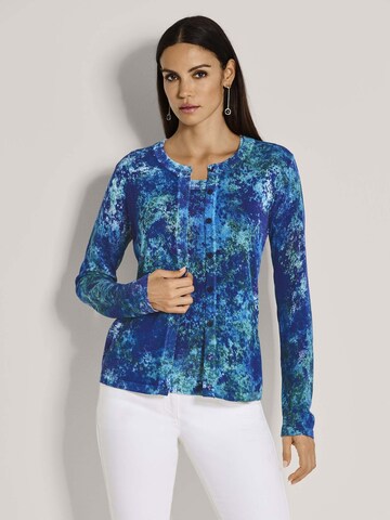 Cardigan MADELEINE en bleu : devant