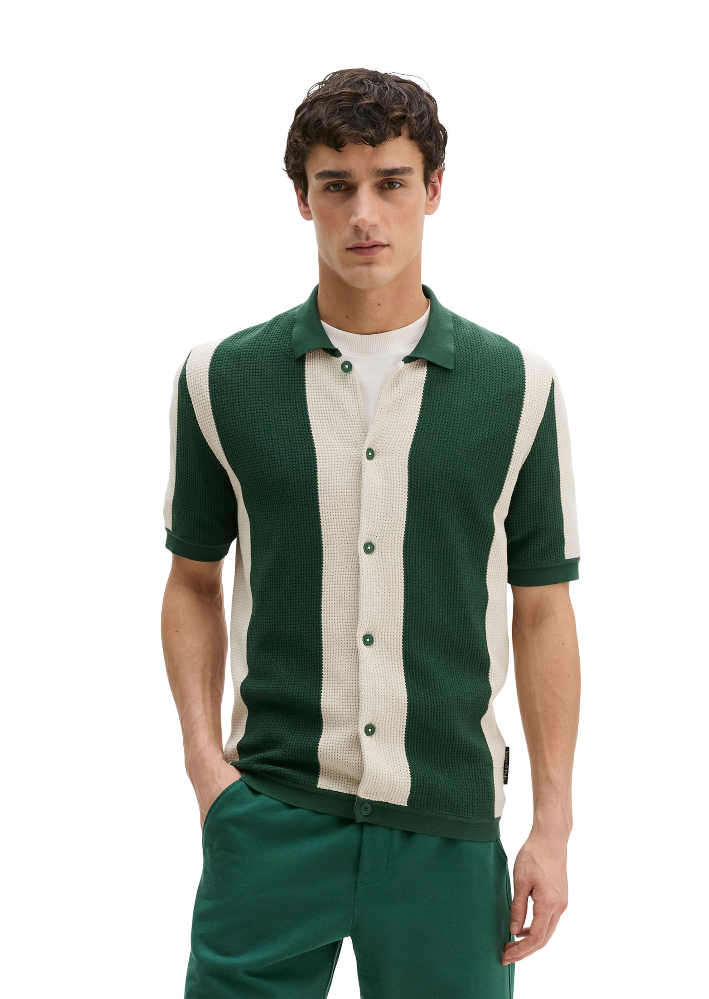 Marc O'Polo Regular Fit Hemd in Beige: Vorderseite